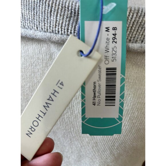 NWT 41 Hawthorn Stitchfix Nio Pullover Sweater Womens Size M Soft Off-white - Picture 6 of 10